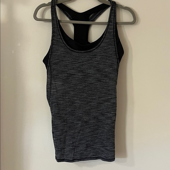 Lululemon Athletica Charcoal and Black Tank Top - Picture 1 of 2